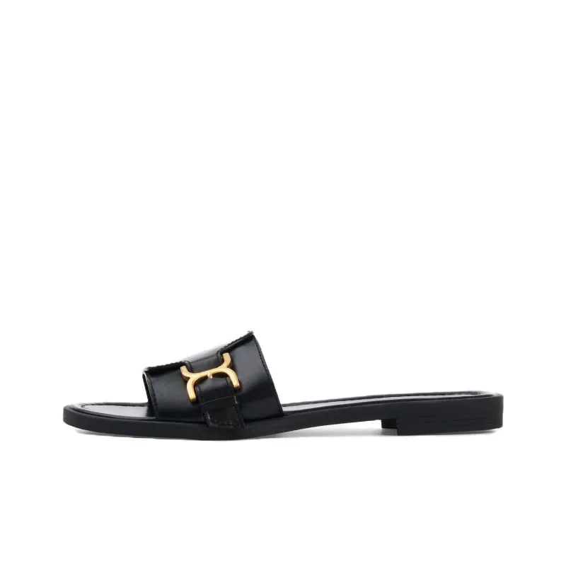 Chloé Marcie Buckle Detailed Slides Women's-0