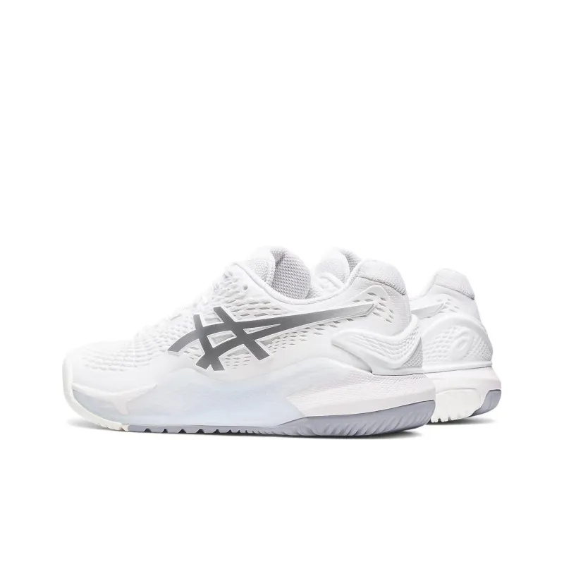 Asics Gel Resolution 9 Wide 'White Pure Silver' Women's-3