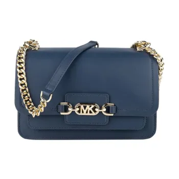MICHAEL KORS Cow Leather Shoulder Bag, Crossbody Bag Medium Size Women's Marine Blue