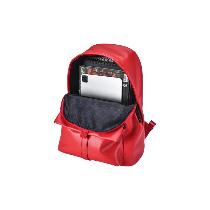 DRACONITE PU Student Backpack Regular Unisex Black-11