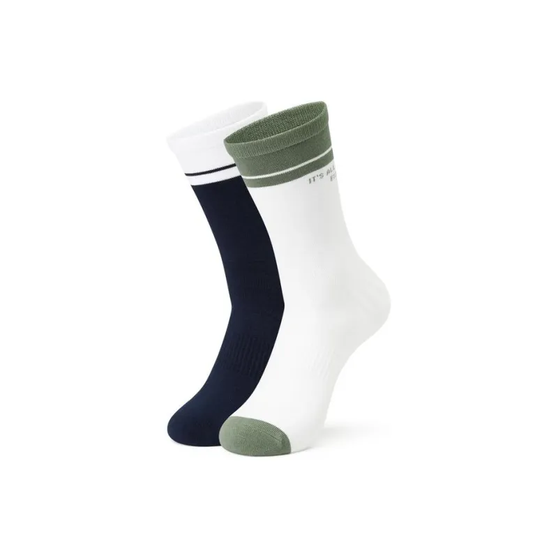 Skechers Mid-Calf Socks Unisex 2 Pack-0