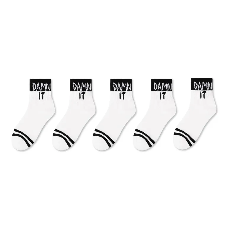 LUOLIAN Mid Calf Socks Men's 5 Pack-56