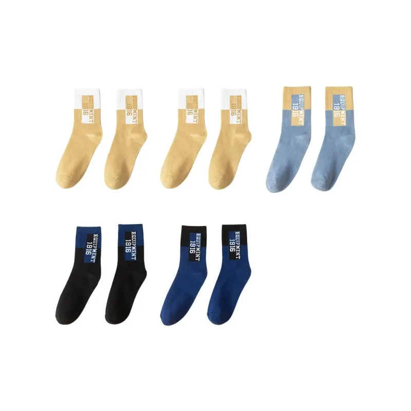 MIIOW Mid-Calf Socks Men's 5 Pack-13