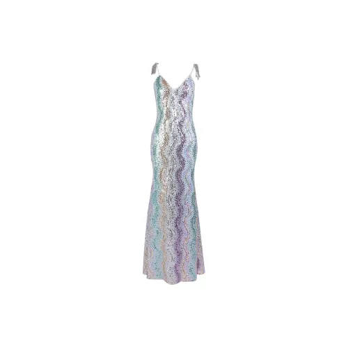 MIMI PLANGE Slip Dresses Women's Mermaid Multicolor