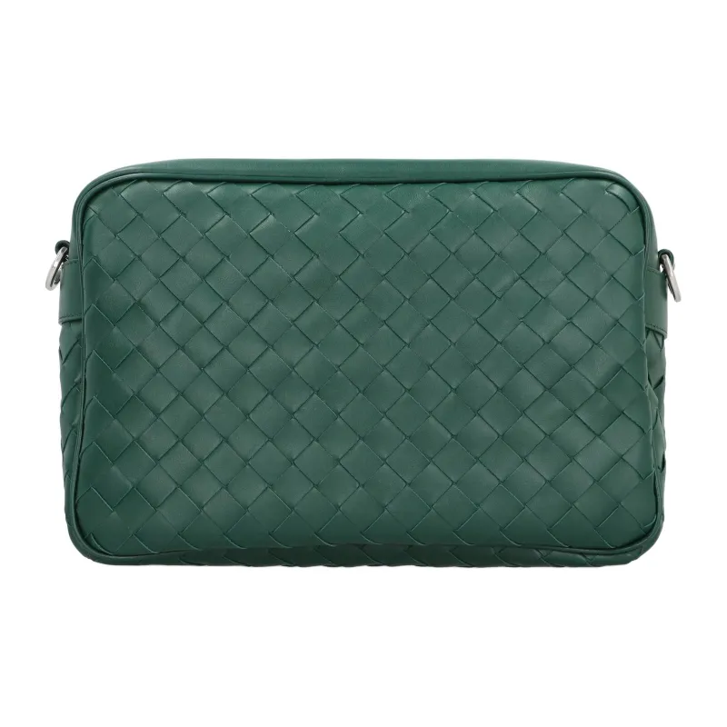 Bottega Veneta Calfskin Camera Bag Shoulder Bag Crossbody Bag Men's Green-2
