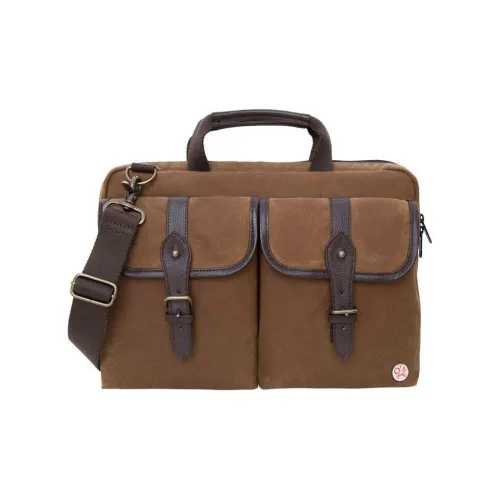 Manhattan Portage Laptop Bags Field Tan With Dark Brown Accents