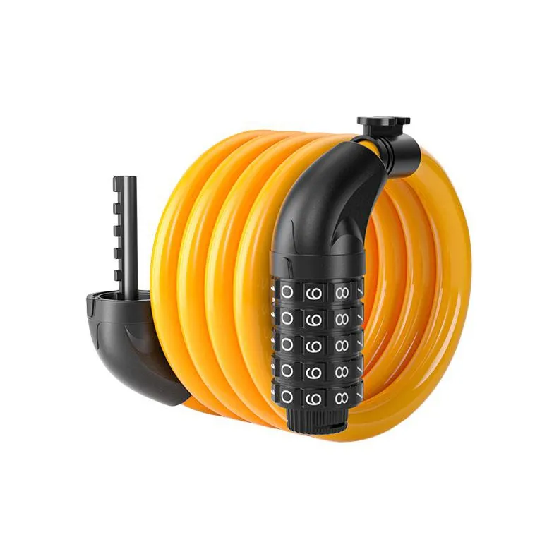 TOSUOD Bicycle Locks Aluminum Alloy Lock Core PVC Tube Coded Lock-6