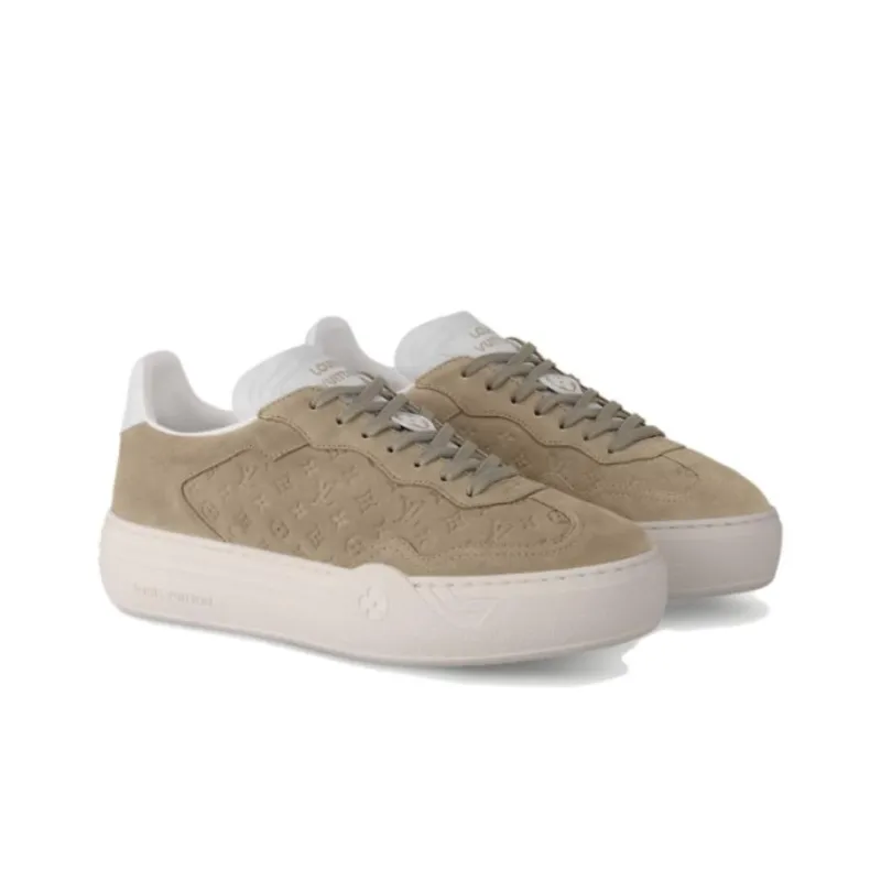 LOUIS VUITTON Groovy Low Top Skateboard Shoes Women's Umber-2