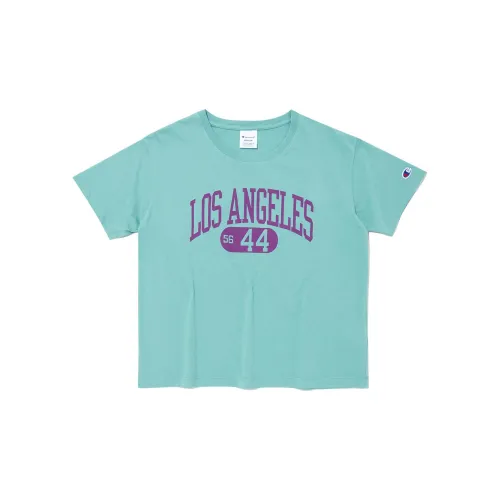 Champion T-Shirts Women's Turquoise Blue