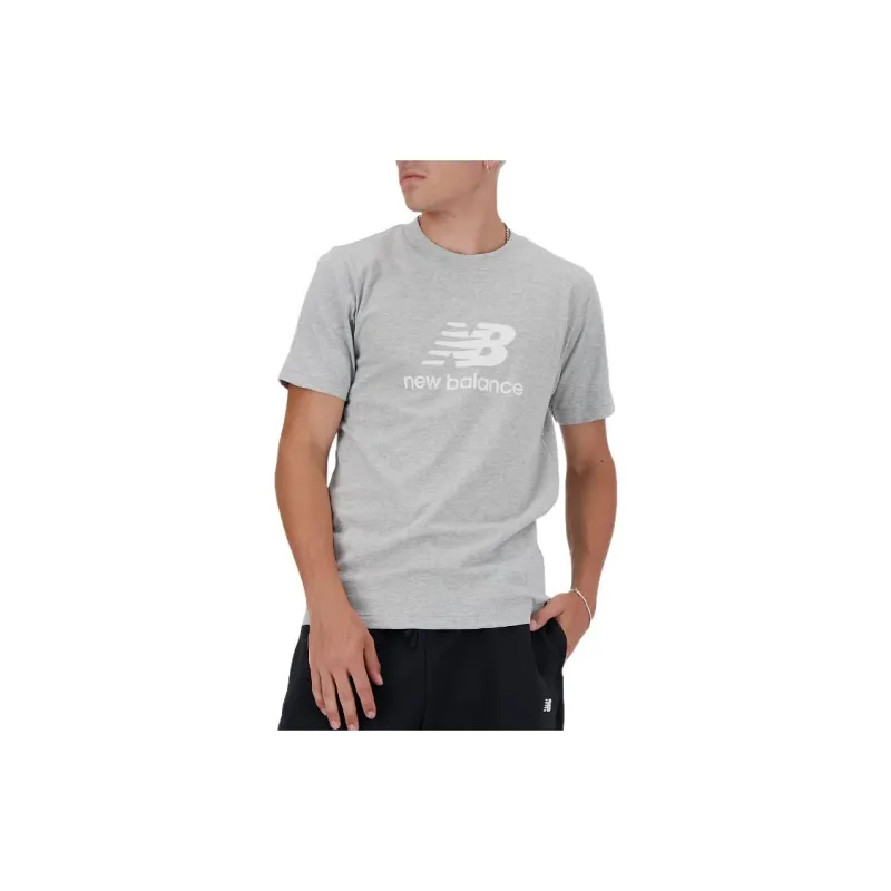 New Balance Sports Essentials Sport Essentials Logo T Shirt T Shirt Men's Gray-1
