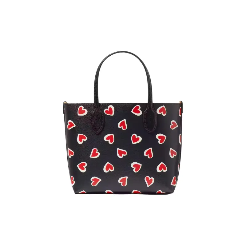Kate Spade PVC With Leather Tote Bag Shopping Bag Shoulder Bag Crossbody Bag Handbag Medium Size Women's Black-2