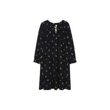 Sha Qian Nightgown Spring And Autumn Season Women's Black