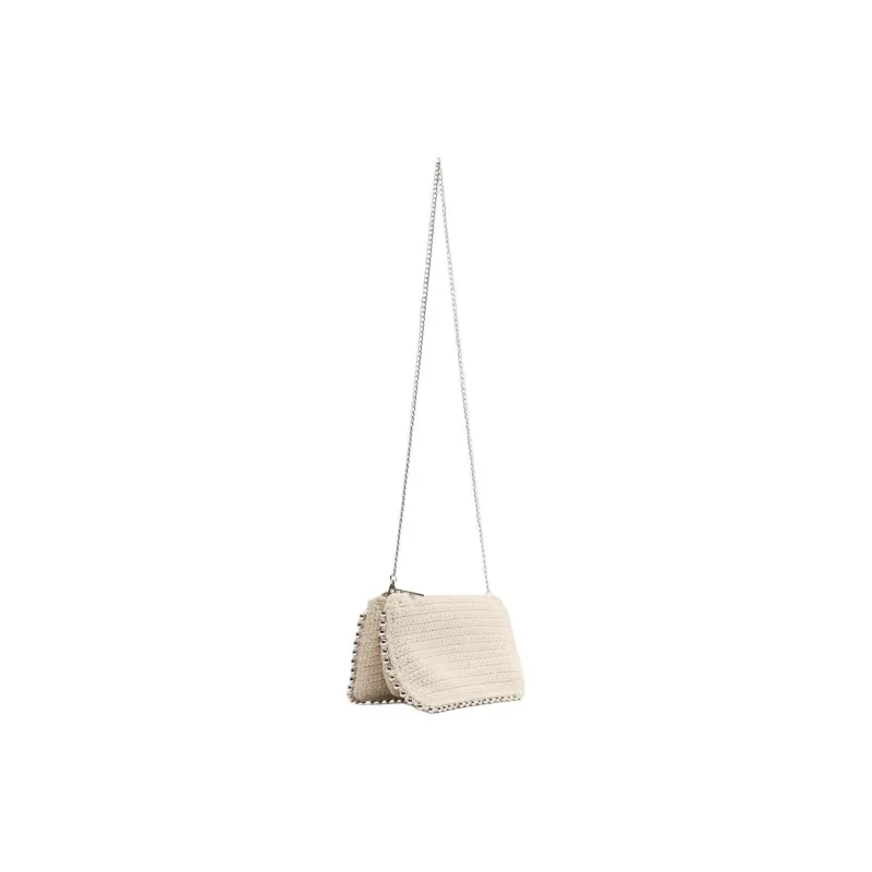 ZARA Polyester Wallets Shoulder Bag Crossbody Bag Women's Raw White-1