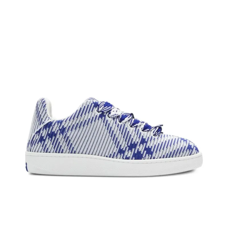 Burberry Box Checked Leather Sneakers-1