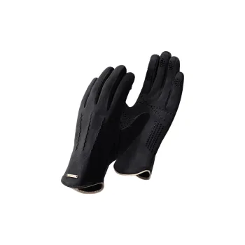 AAJF Deerskin Plush Leather Gloves Unisex