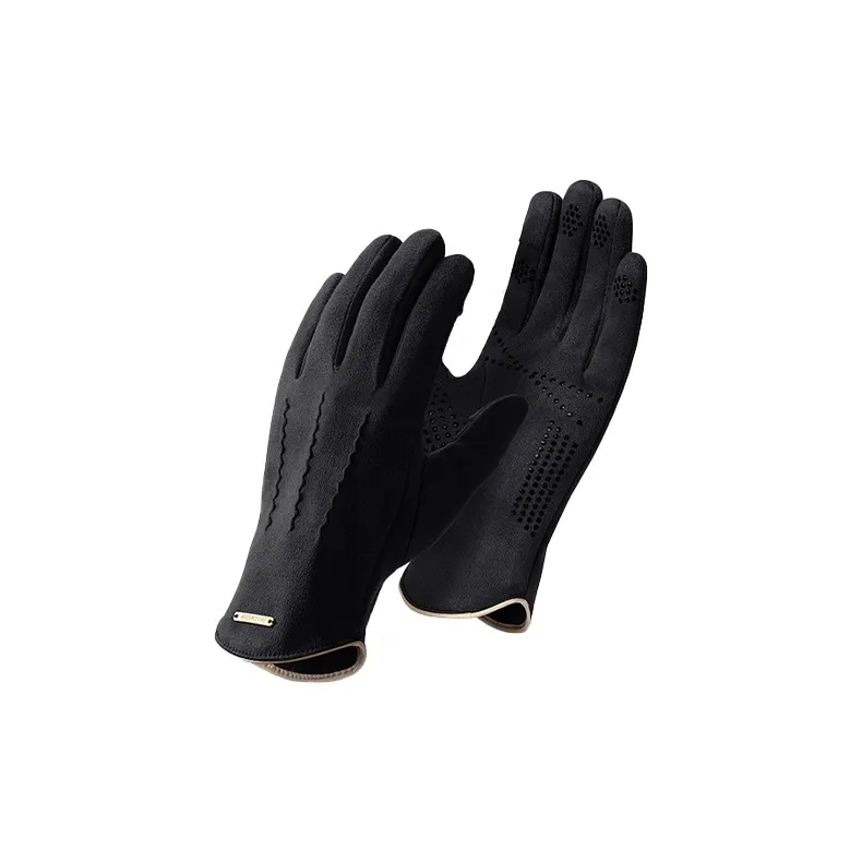 AAJF Deerskin Plush Leather Gloves Unisex-0
