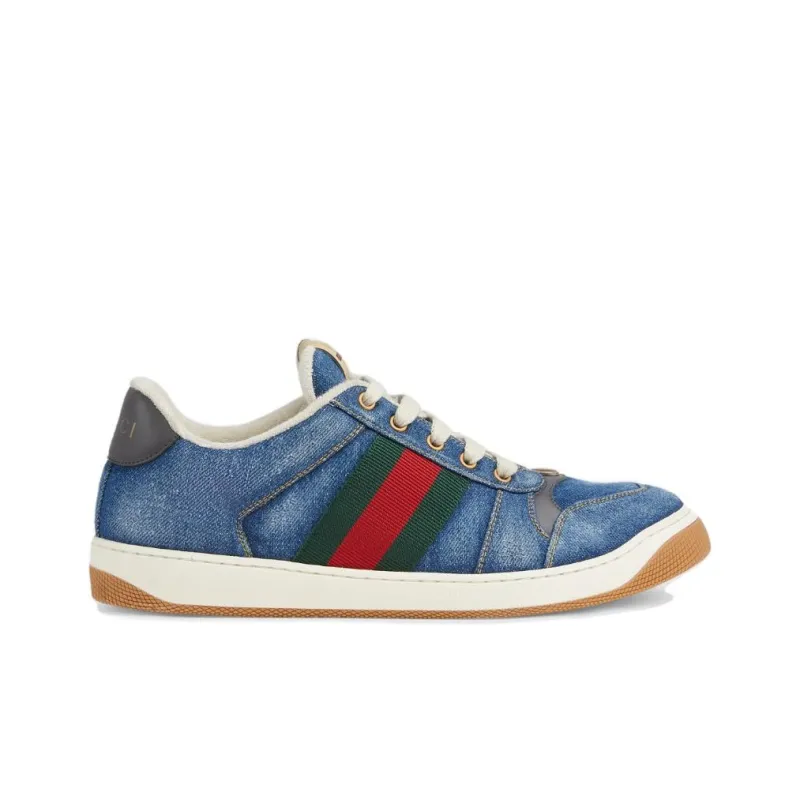 GUCCI Screener Sneaker 'Blue Denim'-1