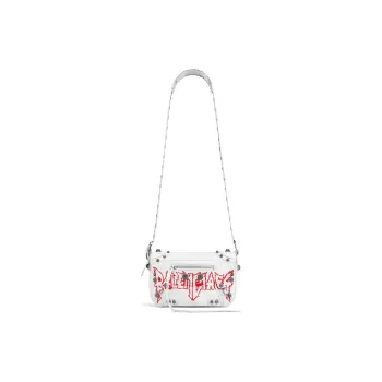 Balenciaga Le Cagole Sheepskin Shoulder Bag Crossbody Bag Extra Small Men's White