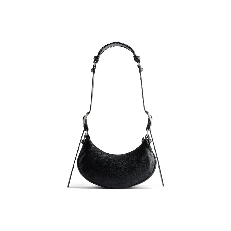 Balenciaga Le Cagole Sheepskin Handbag, Shoulder Bag Mini Women's Black-3