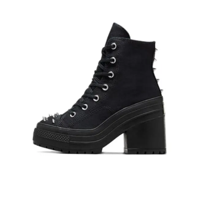 Converse Women's Chuck 70 De Luxe Heel Platform High 'Studded Black' Women's-0