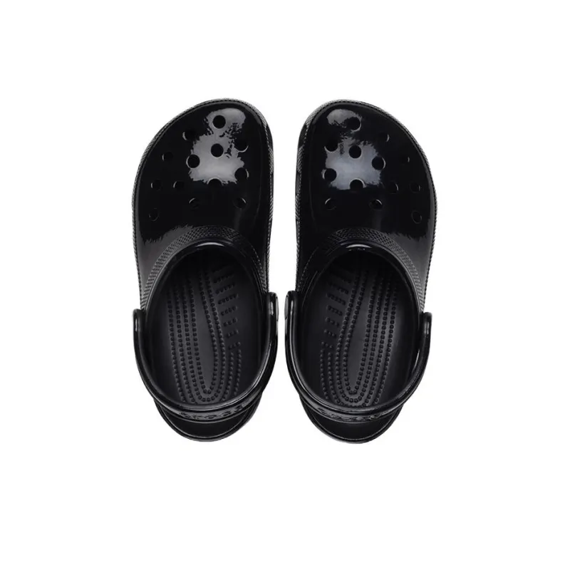 Crocs Classic High Shine Clog 'Black'-3