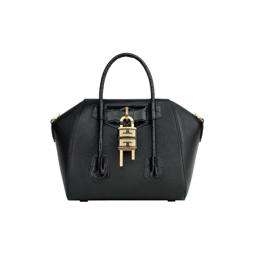 GIVENCHY Antigona Lock Calfskin Shoulder Bag Crossbody Bag Handbag Mini Women's Black