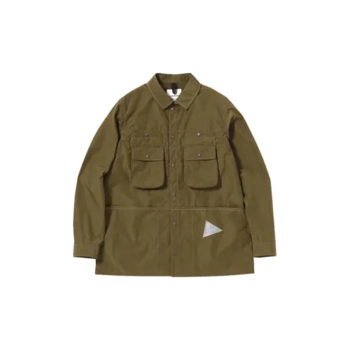 And Wander Jackets Men Khaki