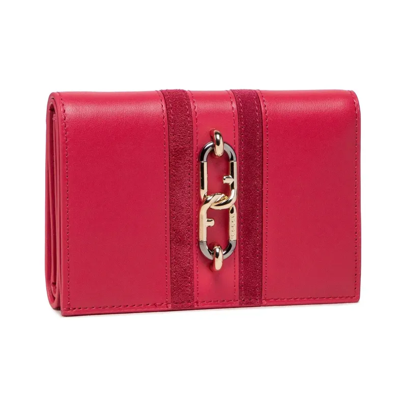 Furla Sirena Collection Leather Wallet Large Size Women's Pink-0