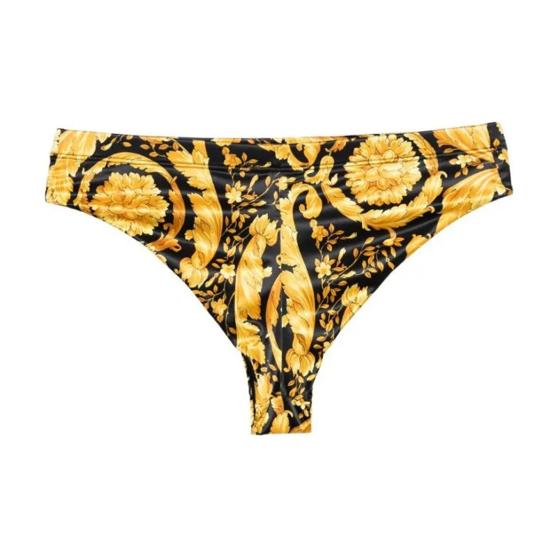 VERSACE Barocco Printed Mid Rise Briefs-1