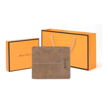 MashaLanti Microfiber Synthetic Leather Card Holder Wallet Regular Men's Coffee