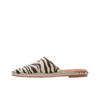 REJINA PYO Wrap-toe Slippers Women's Black White