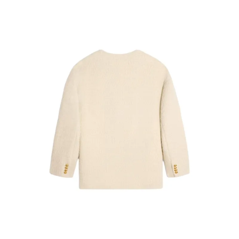 CELINE Oversized Jacket In Cashmere Natté-1