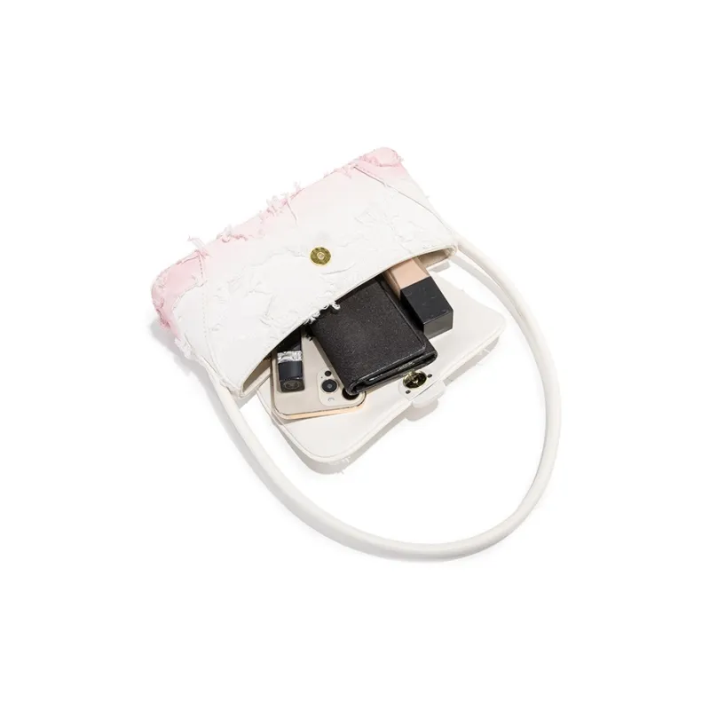 MACKJANICE Synthetic Leather Shoulder Bag Women's White-16