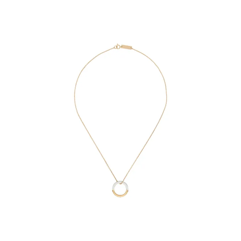 Maison Margiela Brass Glass Necklaces Unisex Gold-1