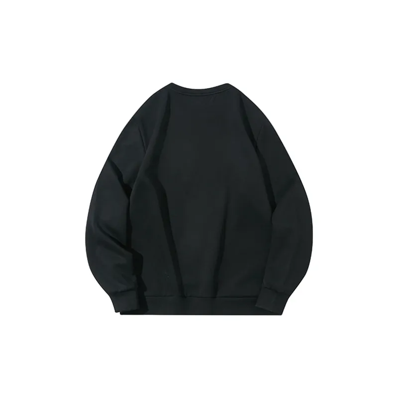 Jeep Print Crew Neck Sweatshirt Men's Pure Black-1
