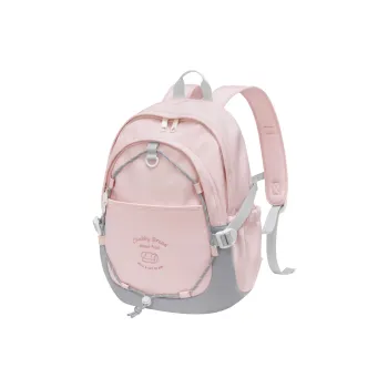 POLO Fabric Backpack Graduation Travel Backpack Women's Backpack Tubas Women's Cherry Blossom Pink/Cream Yellow