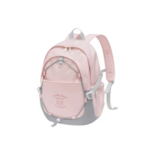 POLO Fabric Backpack Graduation Travel Backpack Women's Backpack Tubas Women's Cherry Blossom Pink/Cream Yellow