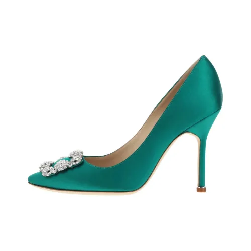 MANOLO BLAHNIK High Heels Women's Green