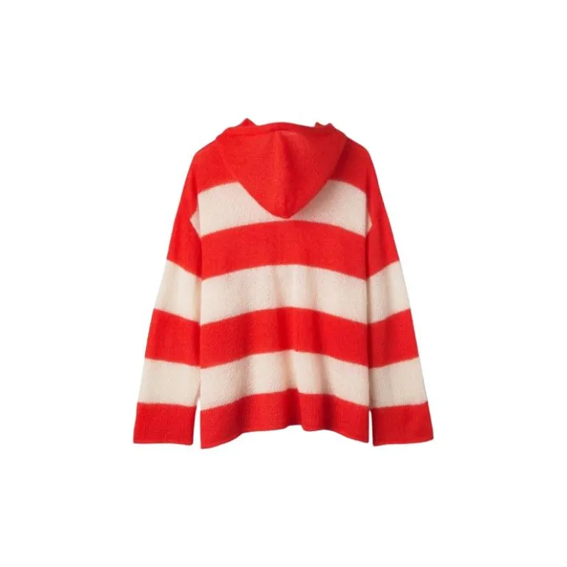 Sunnei Striped Intarsia Knit Hoodie-1