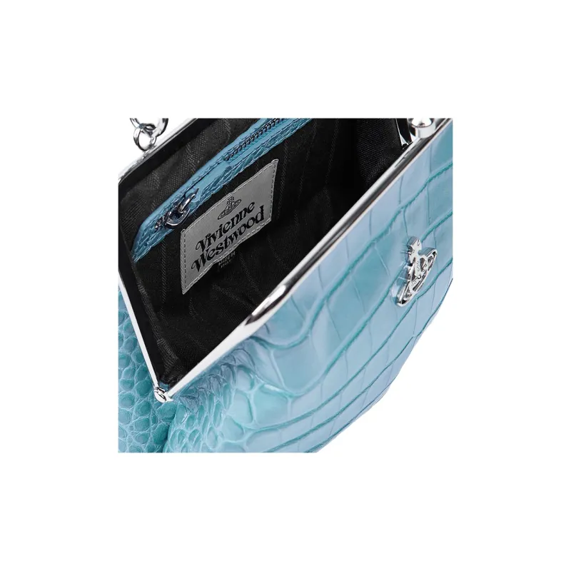 Vivienne Westwood Leather Wallet Women's Light Blue-3