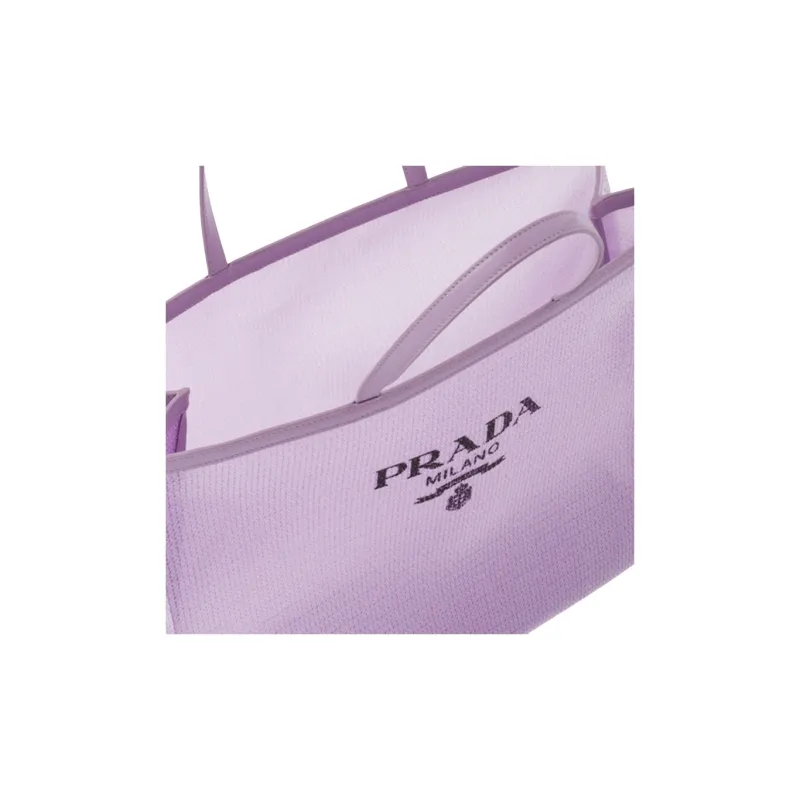 PRADA Leather Tote Bag Shopping Bag Combo Bag Handbag Large Size Women's Lily-4