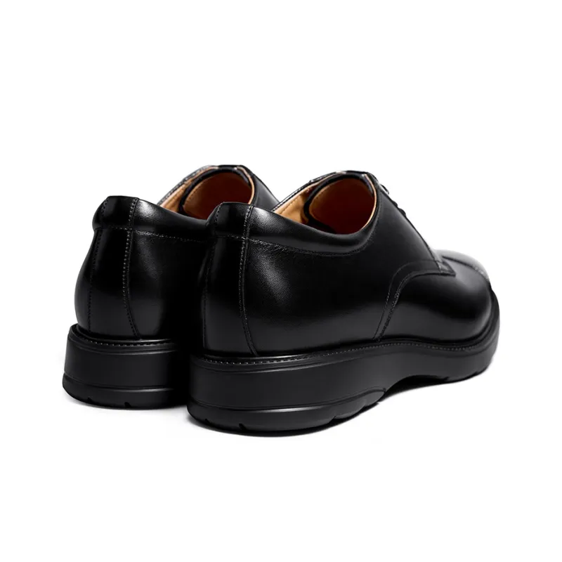 THOM WILLS British Business Calfskin Derby Shoes Dress Shoes Men's Black-3