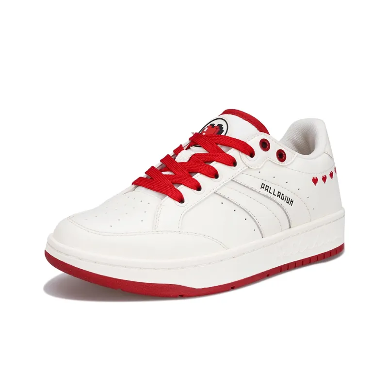 Palladium Comfortable Versatile Anti Slip And Wear Resistant Low Top Skateboard Shoes Unisex White Box-4
