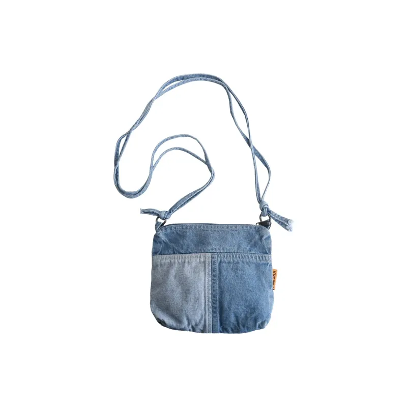 Deli Bear Denim Crossbody Bag, Shoulder Bag Unisex-4