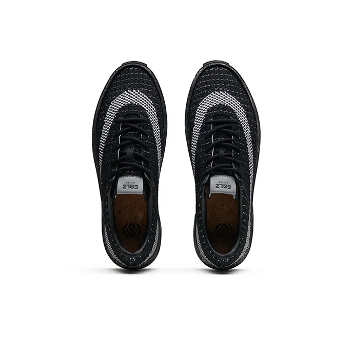 EQLZ EQUALIZER Fault GhostKnit Low Top Skateboard Shoes Unisex Rush Black-3