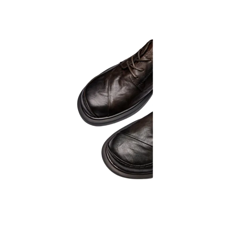Brounvanm Men's Casual Shoes Men Low Top Coffee-5