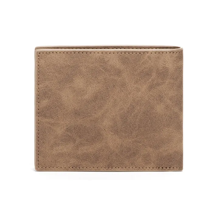 MashaLanti Microfiber Synthetic Leather Card Holder Wallet Regular Men's Coffee-4