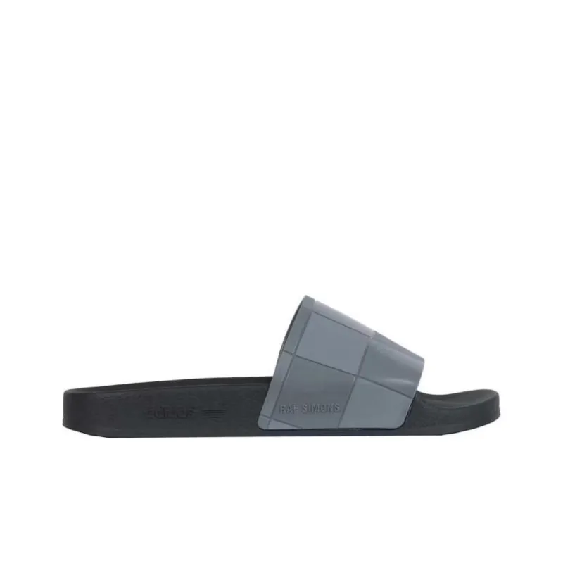 Adidas Adilette Checkerboard Raf Simons Black Granite-1