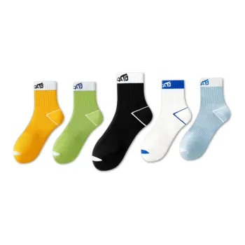 LUOLIAN Mid Calf Socks Unisex 5 Pack