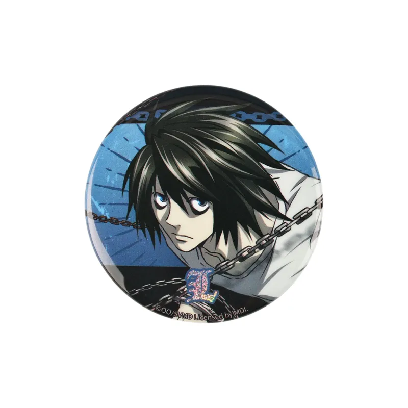 BOOM COMIC Death Note Characters Shimmer Badge/Badge Light Yagami L Shimmer Sand Badges-1